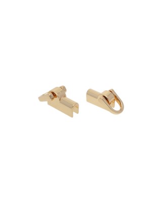 Griff taschen aus metall 11 mm licht gold 2 st.