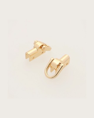 Griff taschen aus metall 11 mm licht gold 2 st.