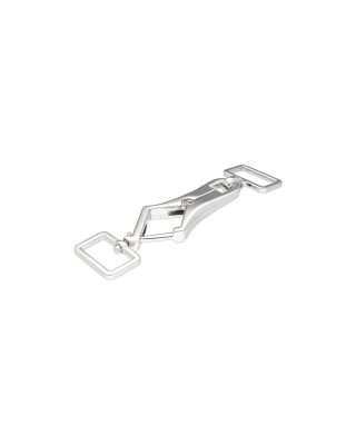 EXTRA SHINING METAL SNAP HOOK 20 MM CEZARY GLOSSY  NICKEL 1 PCS