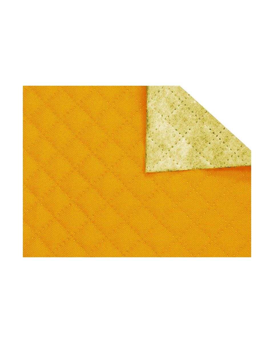 POLYESTER-STEPPSTOFF 600D PU-BESCHICHTET KARO&nbspGELB 160 CM