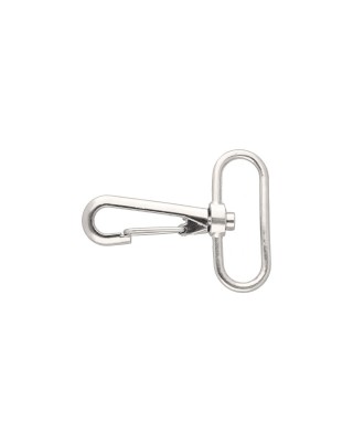 METAL SNAP HOOK 38 MM HIPOLIT NICKEL 100   PCS