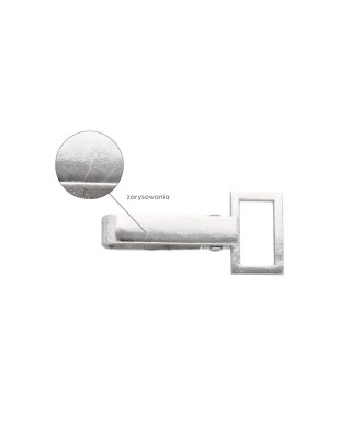 Karabińczyk metalowy 20 mm rf-70 nikiel - drugi gatunek