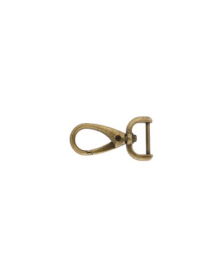METAL SNAP HOOK 19 MM MAURYCY OLD GOLD 1   PCS