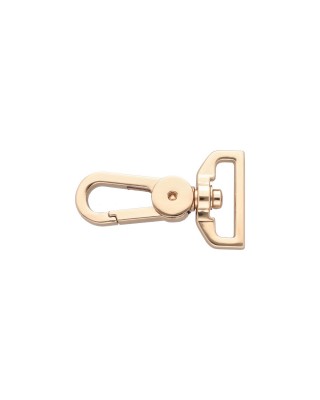 EXTRA  SHINING METAL SNAP  HOOK YME0586(0267A)    25  MM AUGUST LIGHT GOLD 1  PCS