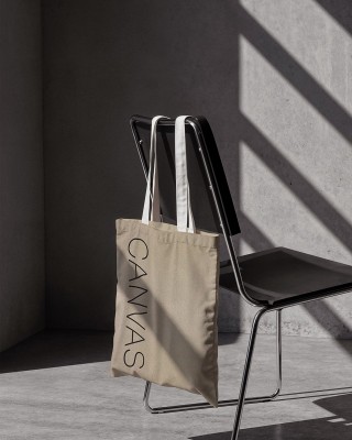 Bavlněná tkaniná canvas 360 g/m2 (101)  světle béžová  150 cm