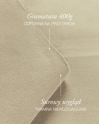 Cotton  fabric canvas  360 g/m2 (101) light beige 150 cm