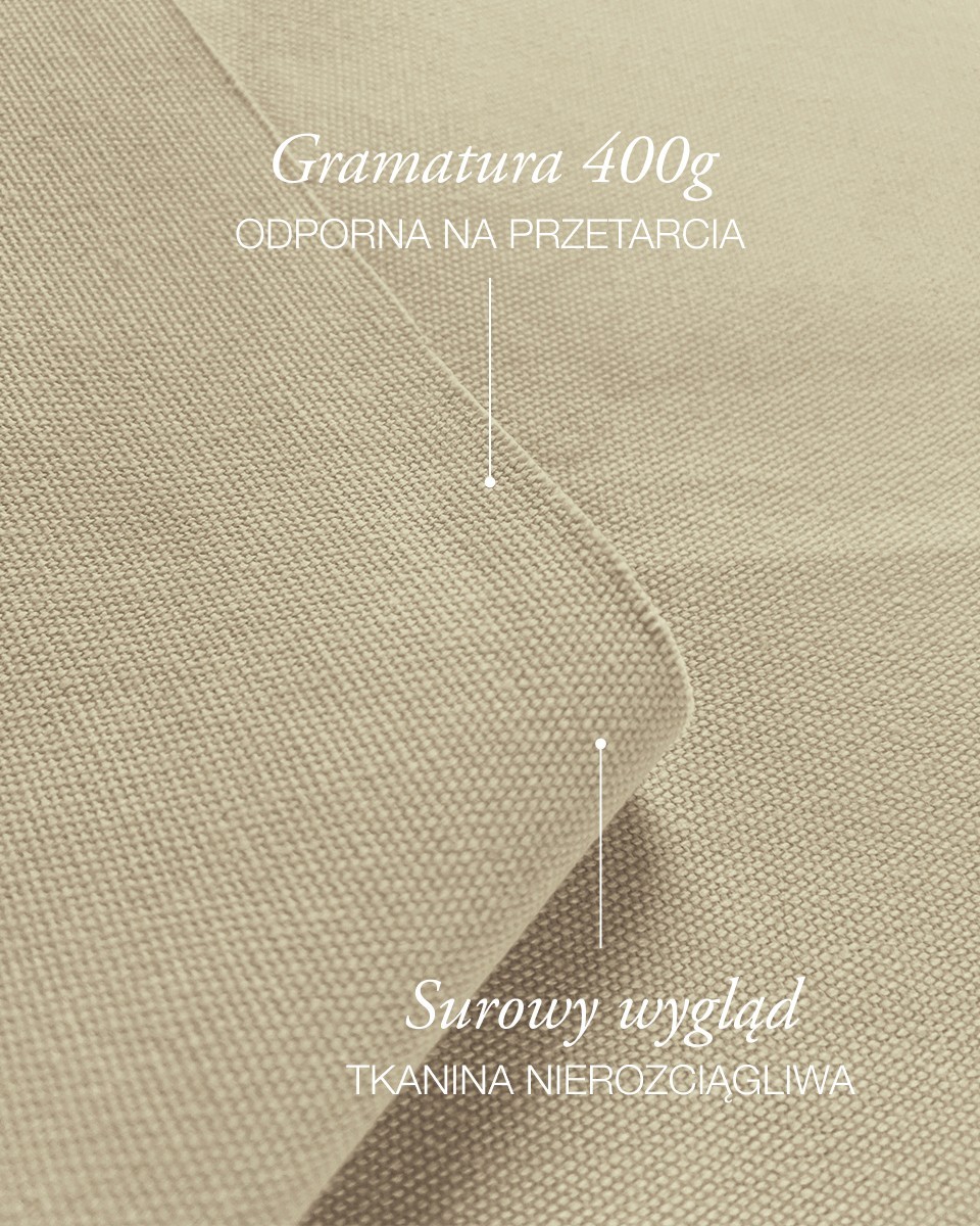 Baumwollstoff canvas  360 g/m2 (101)  hellbeige 150 cm