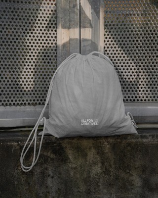 Cotton fabric canvas 400 g/m2 grey 165 cm 40 mb