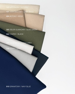 Cotton fabric canvas 400 g/m2 grey 165 cm 40 mb