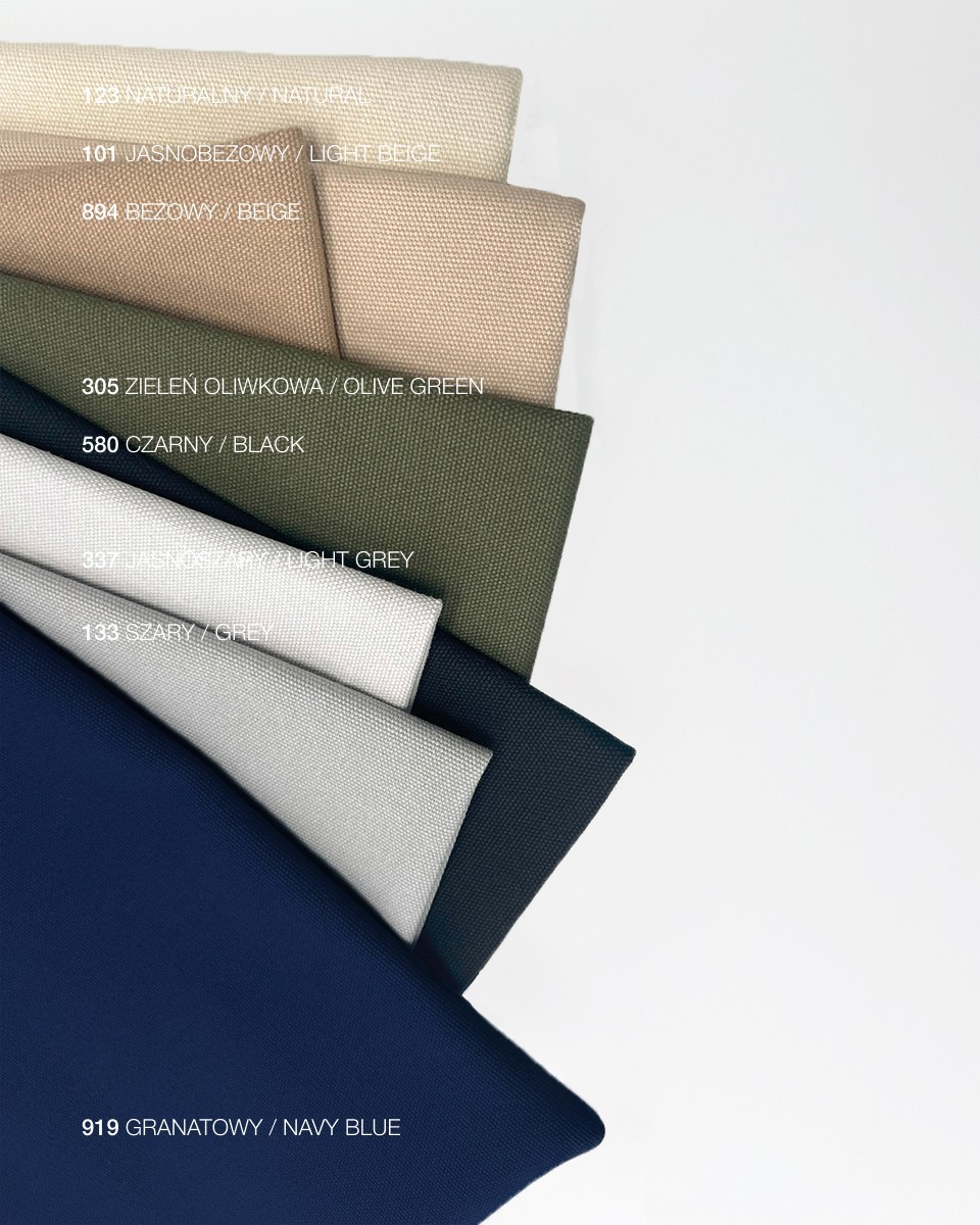 Baumwollstoff canvas 400 g/m2 Grau 165 cm 40 lm