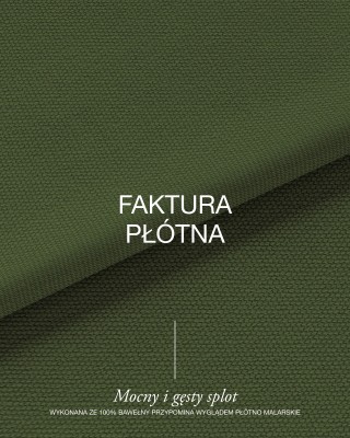 Cotton fabric canvas 400 g/m2 (305) olive 150 cm 40mb