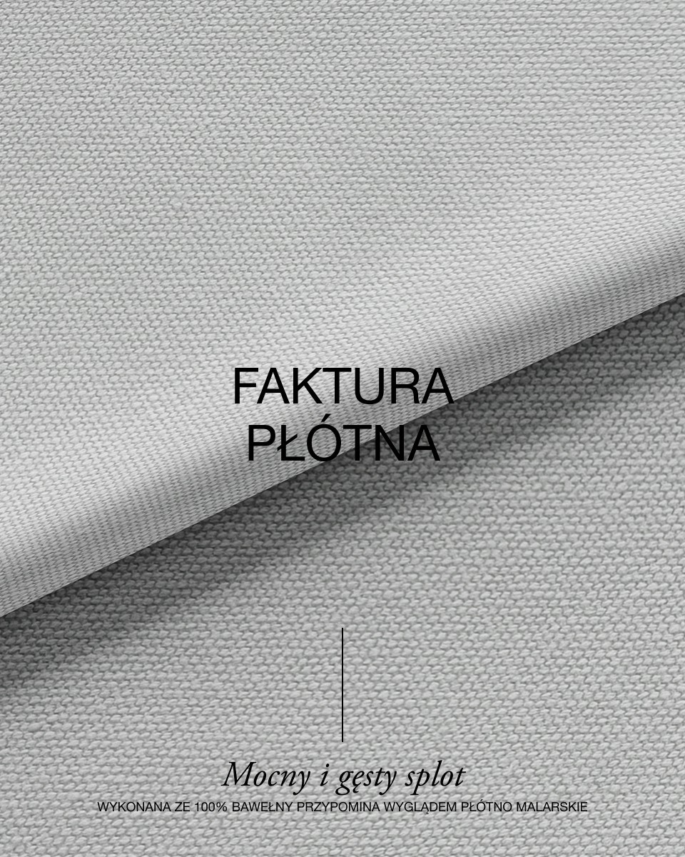 Bavlněná tkaniná canvas 400 g/m2 světle šedá 165 cm 40 mb