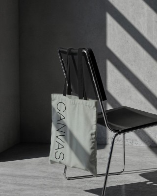 Tkanina bawełniana CANVAS (337) jasnoszara
