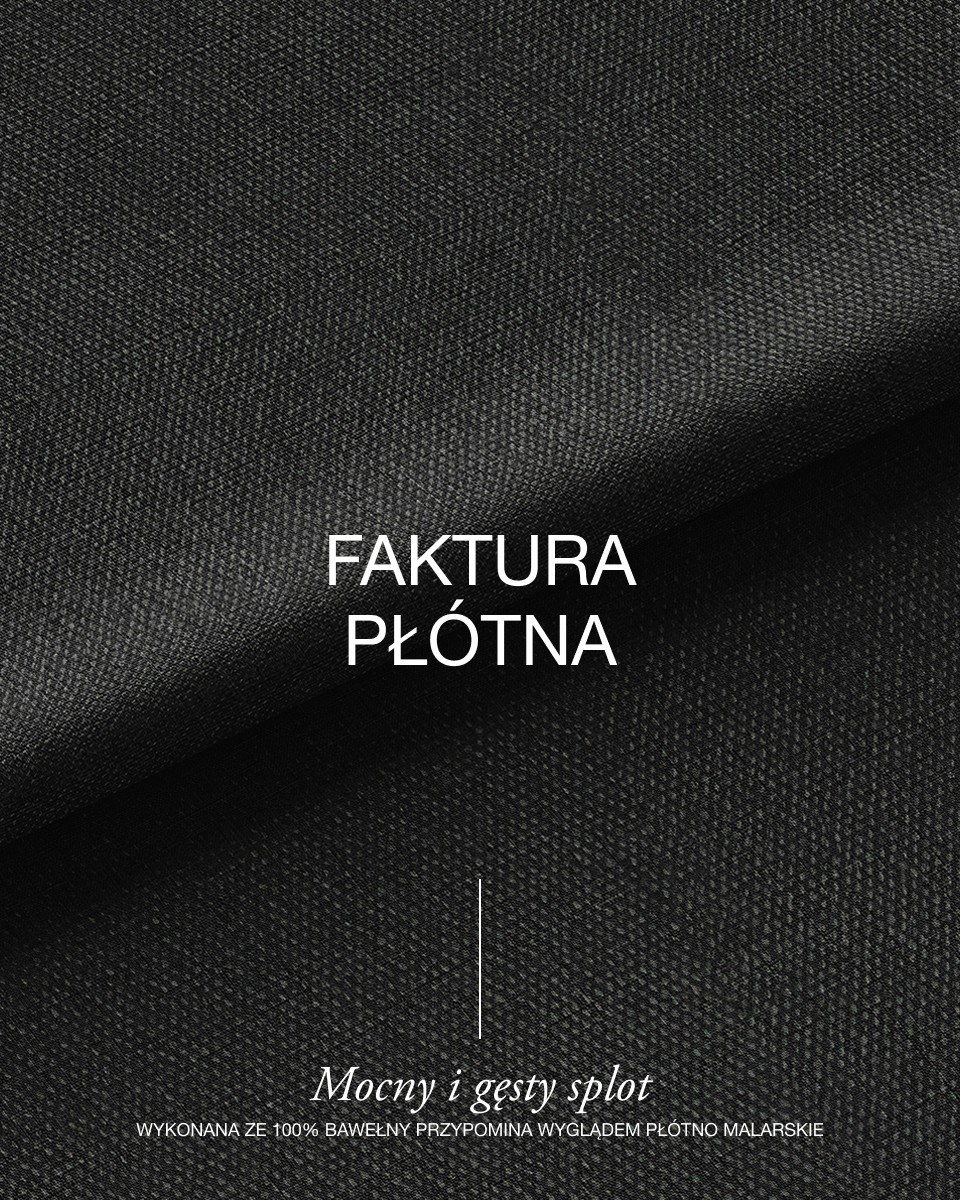 Cotton fabric canvas 360 g/m2 (580) black 150 cm