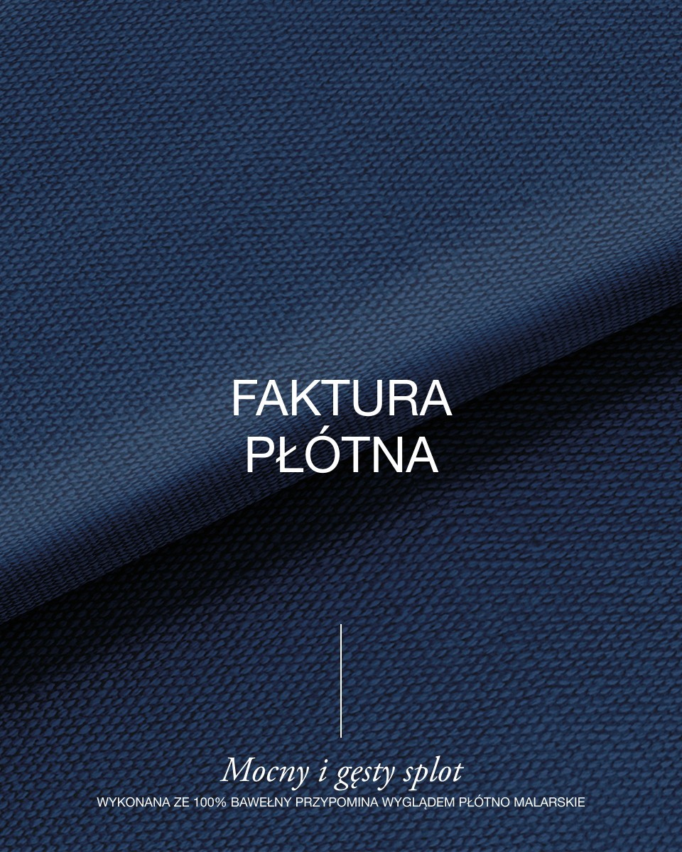 Cotton fabric canvas 400 g/m2 navy blue 165 cm 40  mb