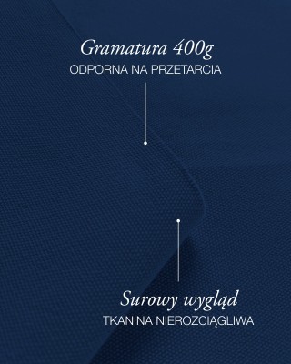 Cotton  fabric canvas 400 g/m2 navy blue 165 cm 40 mb