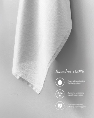 100 % BAVLNA FABRICKÝ BÍLÝ 140 CM