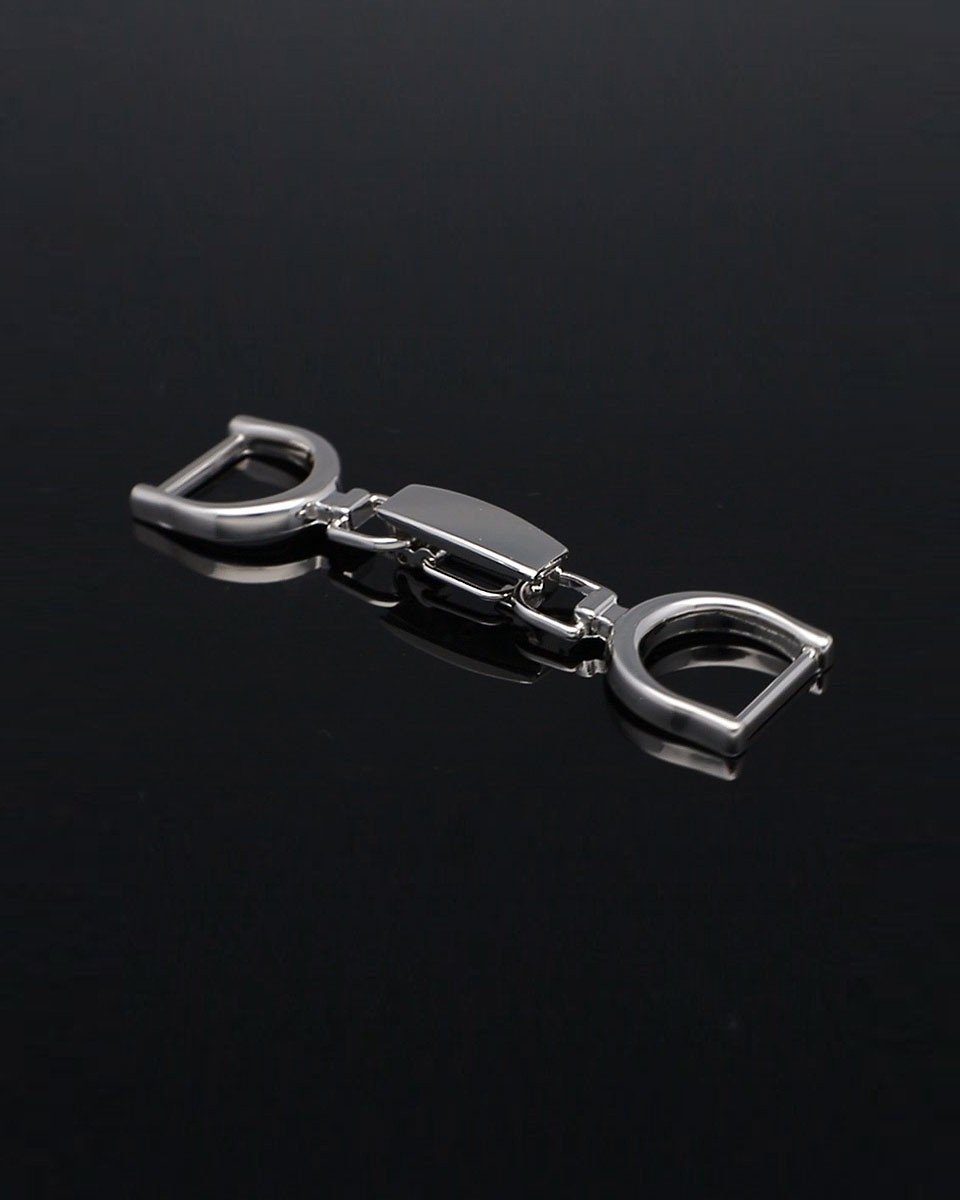 EXTRA SHINING METAL SNAP  HOOK 17 MM 0199 CYRYL GLOSSY NICKEL 1 PCS