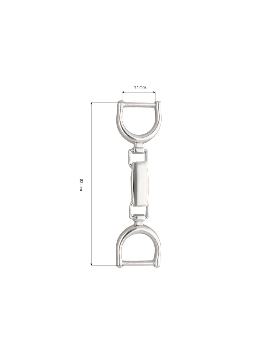 EXTRA GLANZ KARABINERHAKEN 17 MM 0199 CYRYL  NICKELGLANZ 1 ST.