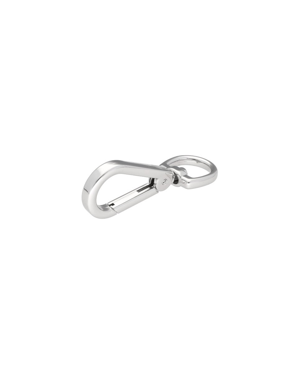 Karabińczyk metalowy 20 mm 0266 nikiel połysk Karabińczyk metalowy 20 mm 0266 nikiel połysk