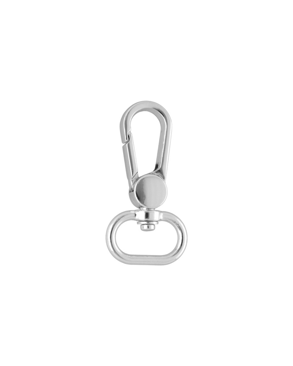 Karabińczyk metalowy 19 mm 0395 nikiel połysk Karabińczyk metalowy 19 mm 0395 nikiel połysk