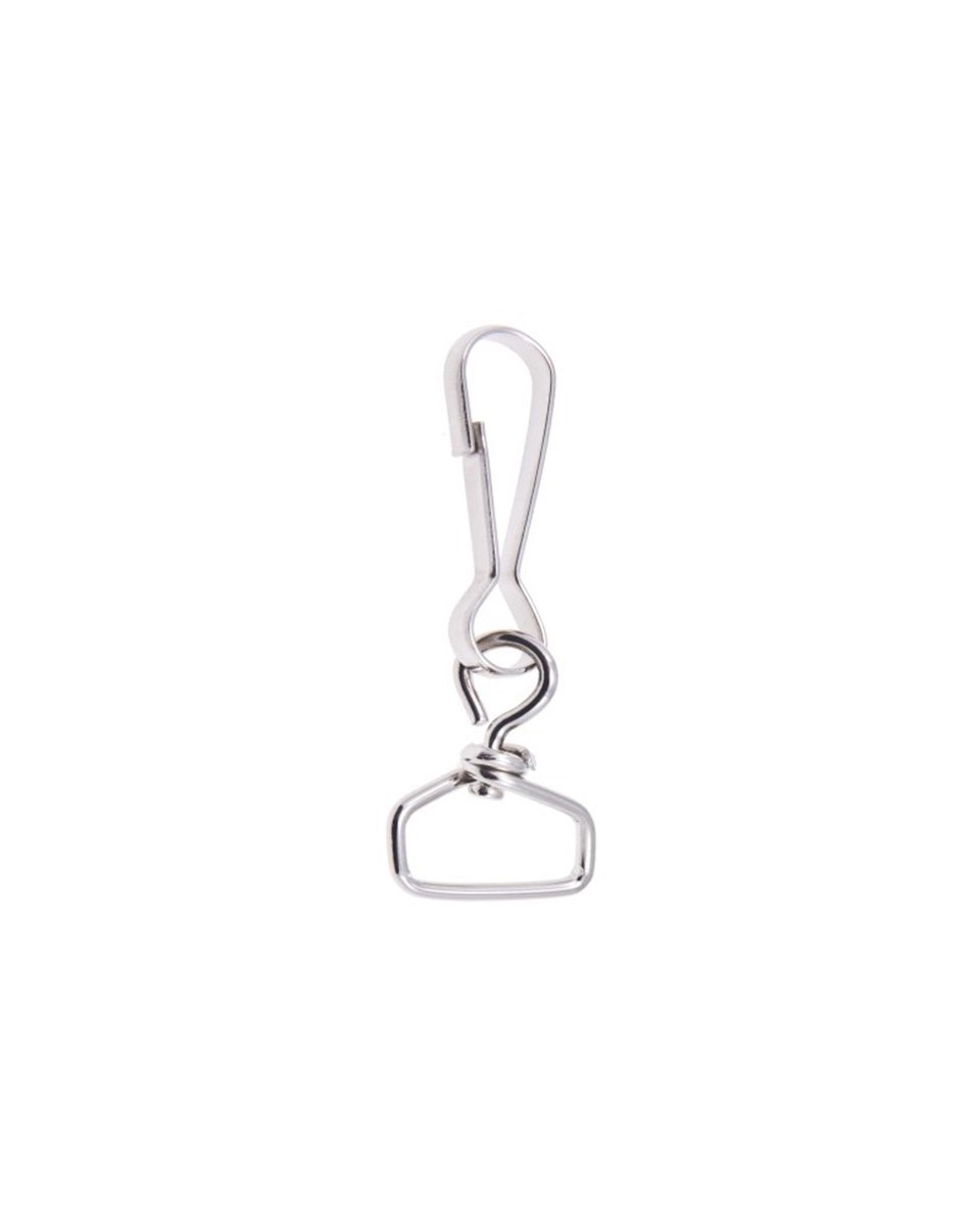 METAL SNAP HOOK 20 MM NICKEL 100 PCS