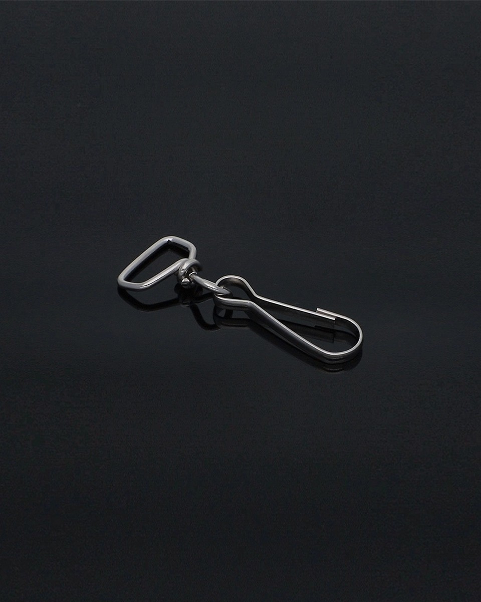 Karabińczyk metalowy 20 mm bck-h010 nikiel