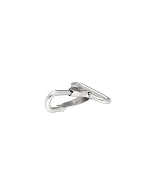 METAL SNAP  HOOK&nbsp38 MM FABIAN GLOSSY NICKEL 10 0   PCS