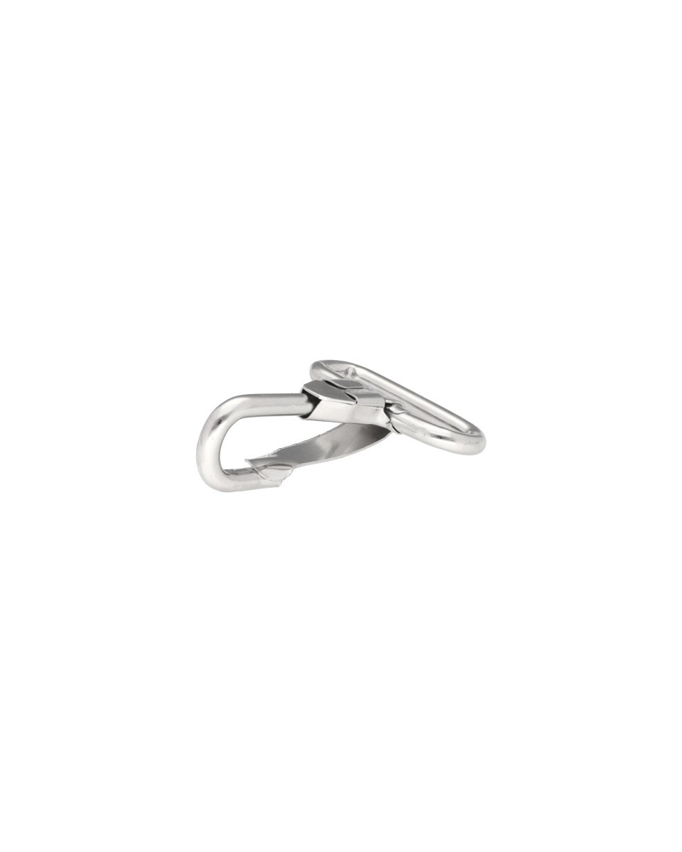 METAL SNAP  HOOK&nbsp38 MM FABIAN GLOSSY NICKEL 10 0   PCS