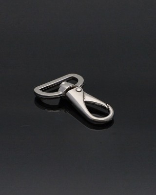 METAL SNAP HOOK 26 MM GUSTAW GLOSSY NICKEL 1  PCS