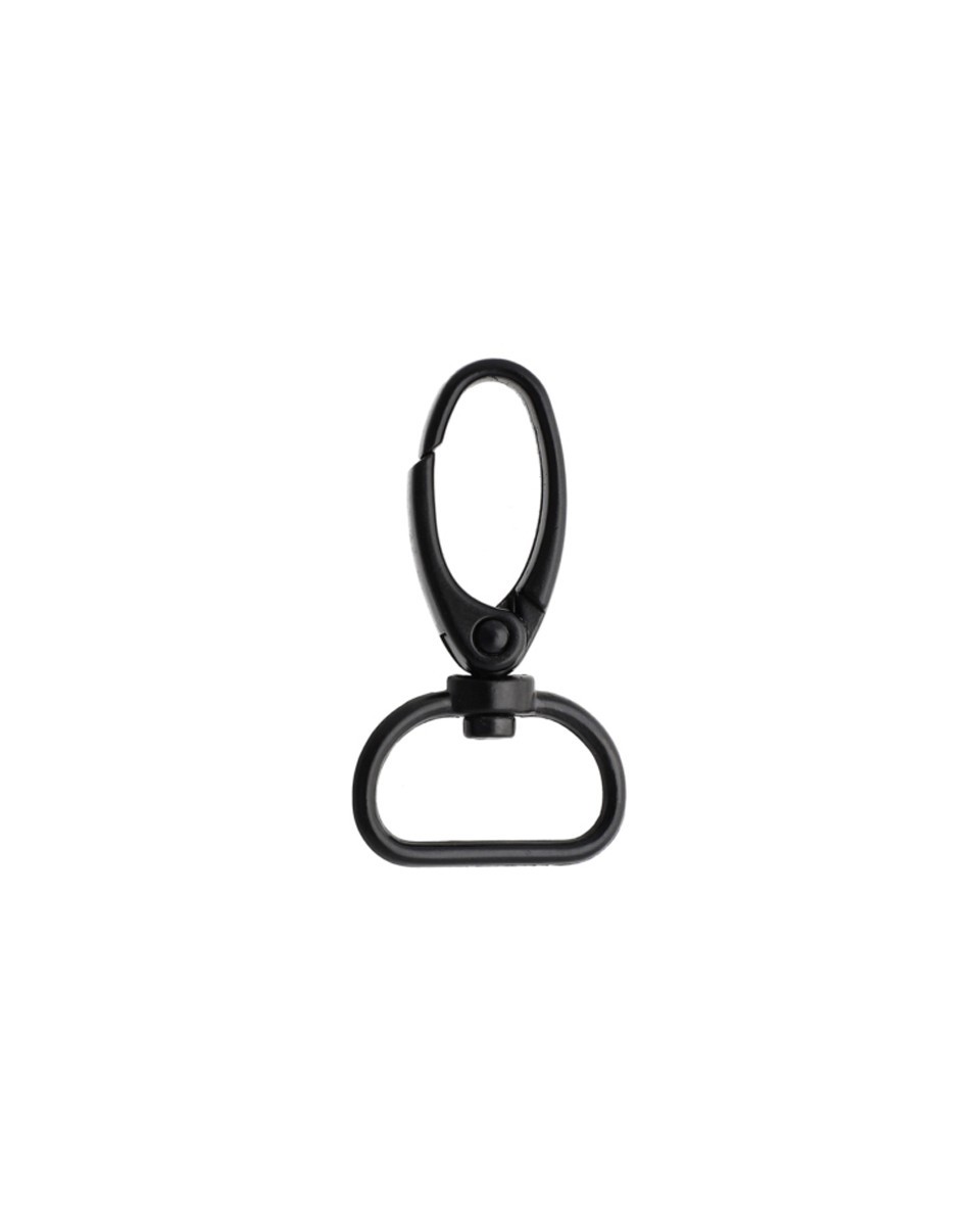 METAL SNAP   HOOK&nbsp20 MM  MATT    BLACK 100    PCS