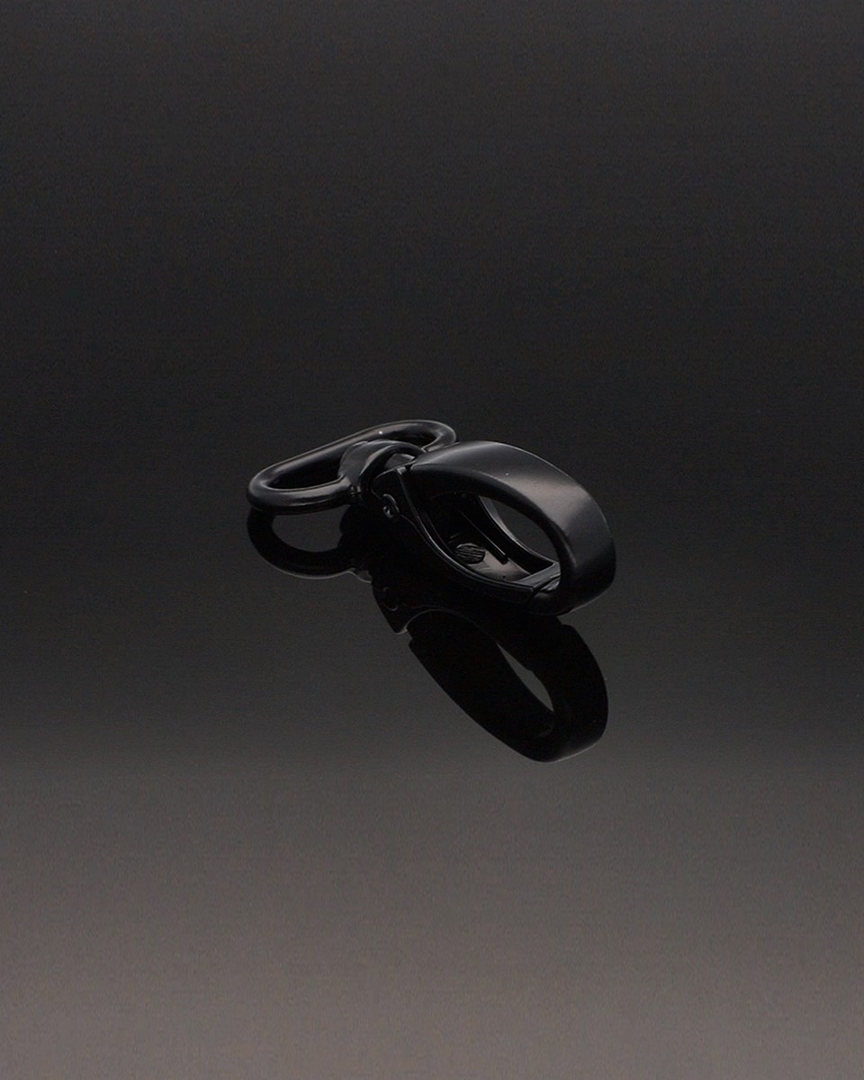 METAL     SNAP HOOK 20 MM  0037 MATT BLACK 100 PCS