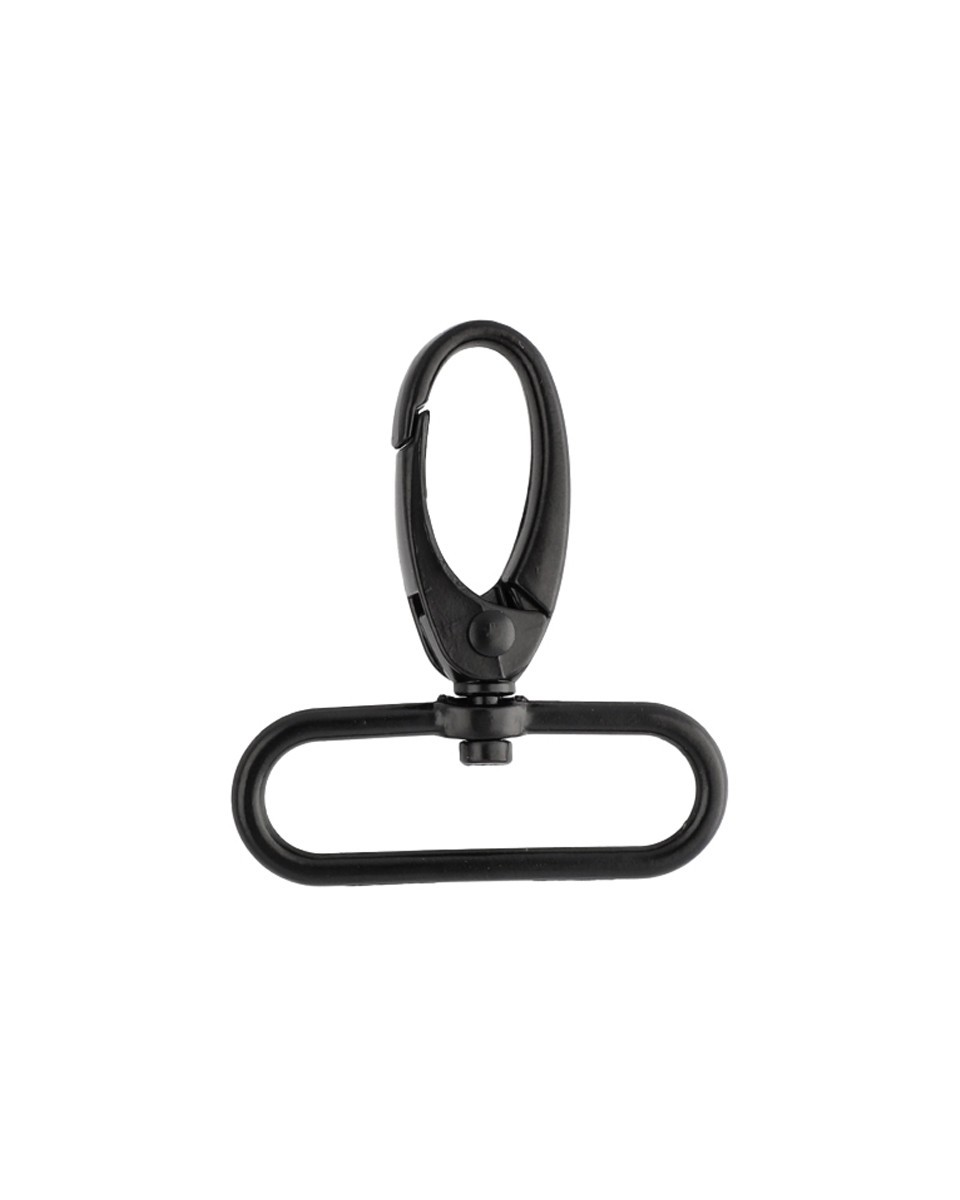 Karabińczyk metalowy 38 mm 0037 krab czarny mat Karabińczyk metalowy 38 mm 0037 krab czarny mat