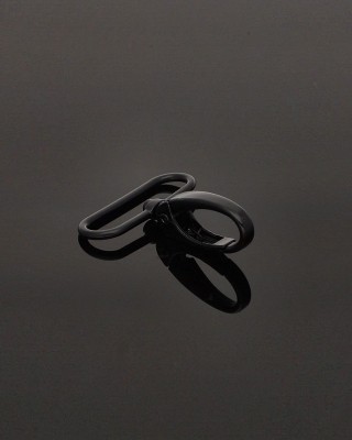 METAL SNAP HOOK (0037) 38 MM NICKEL MATT 1 PCS