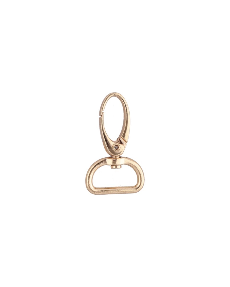 METAL SNAP HOOK RF-101  20 MM LIGHT          GOLD 100 PCS