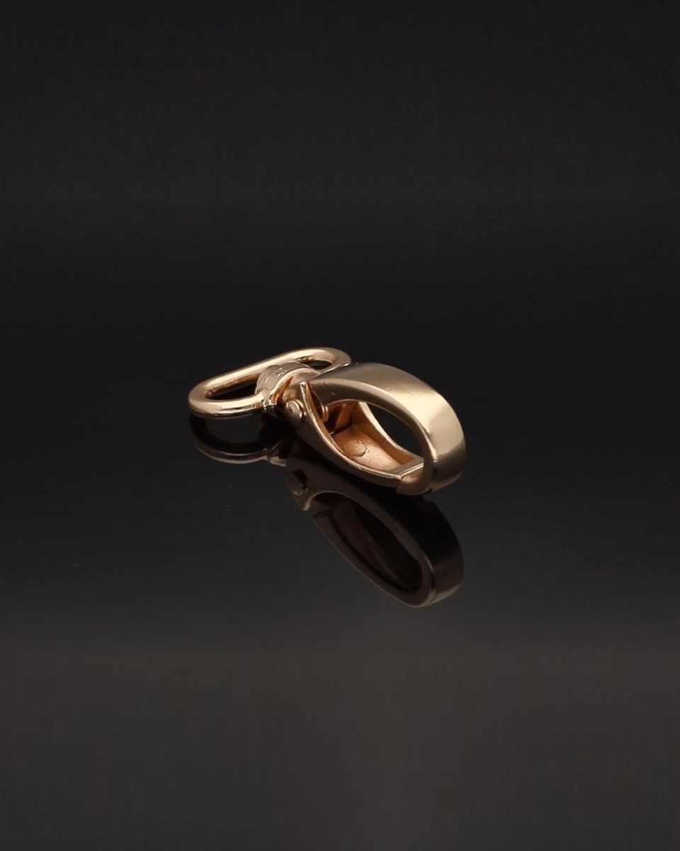 KARABINERHAKEN 0037 20 MM LICHT GOLD 100    ST.