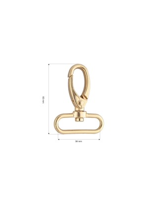 KARABINERHAKEN RF-111 38 MM GOLDGLANZ 1  ST.