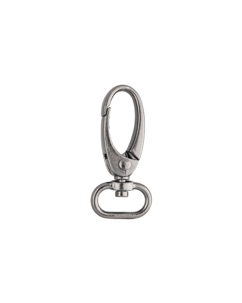 KARABINERHAKEN 0037  15  MM SCHWARZNICKEL 100  ST.
