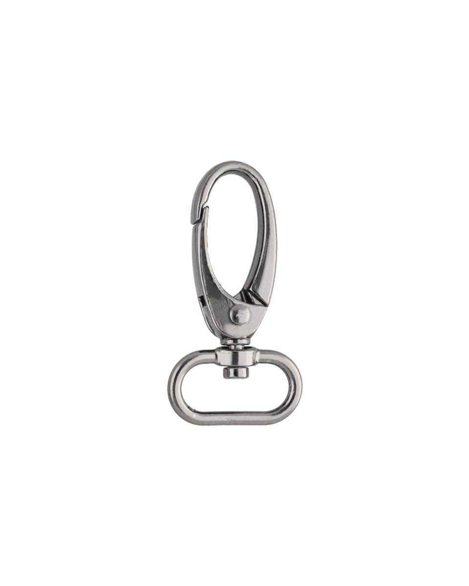 Karabińczyk metalowy 20 mm 0037 krab czarny nikiel Karabińczyk metalowy 20 mm 0037 krab czarny nikiel