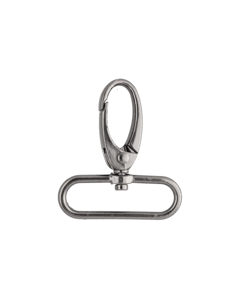 KARABINERHAKEN 0037 38 MM SCHWARZNICKEL 1   ST.