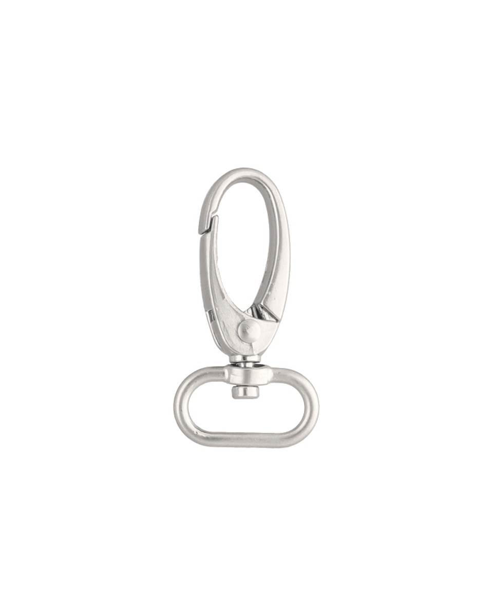 METAL SNAP HOOK 0037 20 MM NICKEL MATT 1 PCS