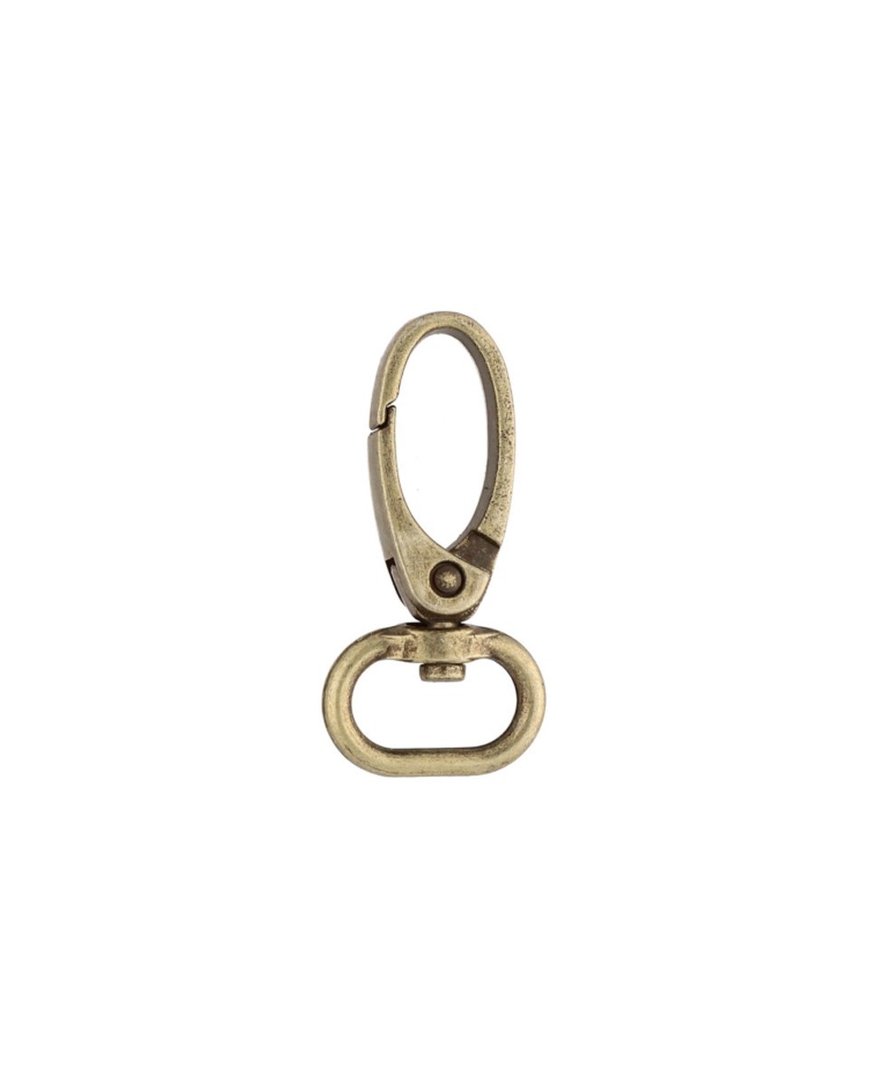 KARABINERHAKEN 0037 15 MM ALTGOLD  100  ST.