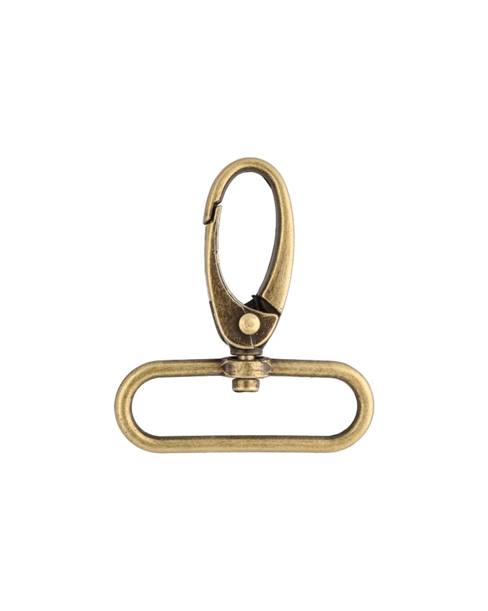 KARABINERHAKEN 0037 38 MM ALTGOLD  1   ST.