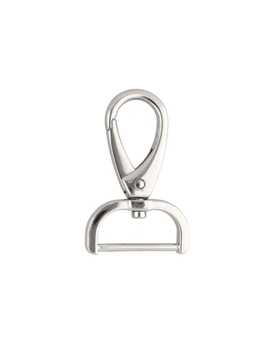 METAL SNAP HOOK 25 MM  MAURYCY NICKEL 1   PCS