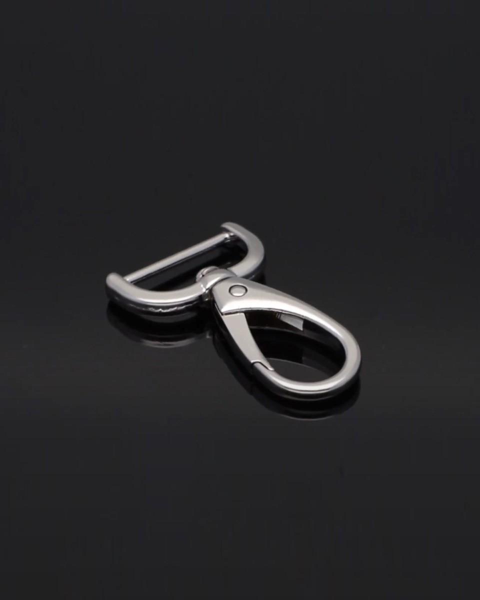 METAL SNAP HOOK 25 MM  MAURYCY NICKEL 1   PCS