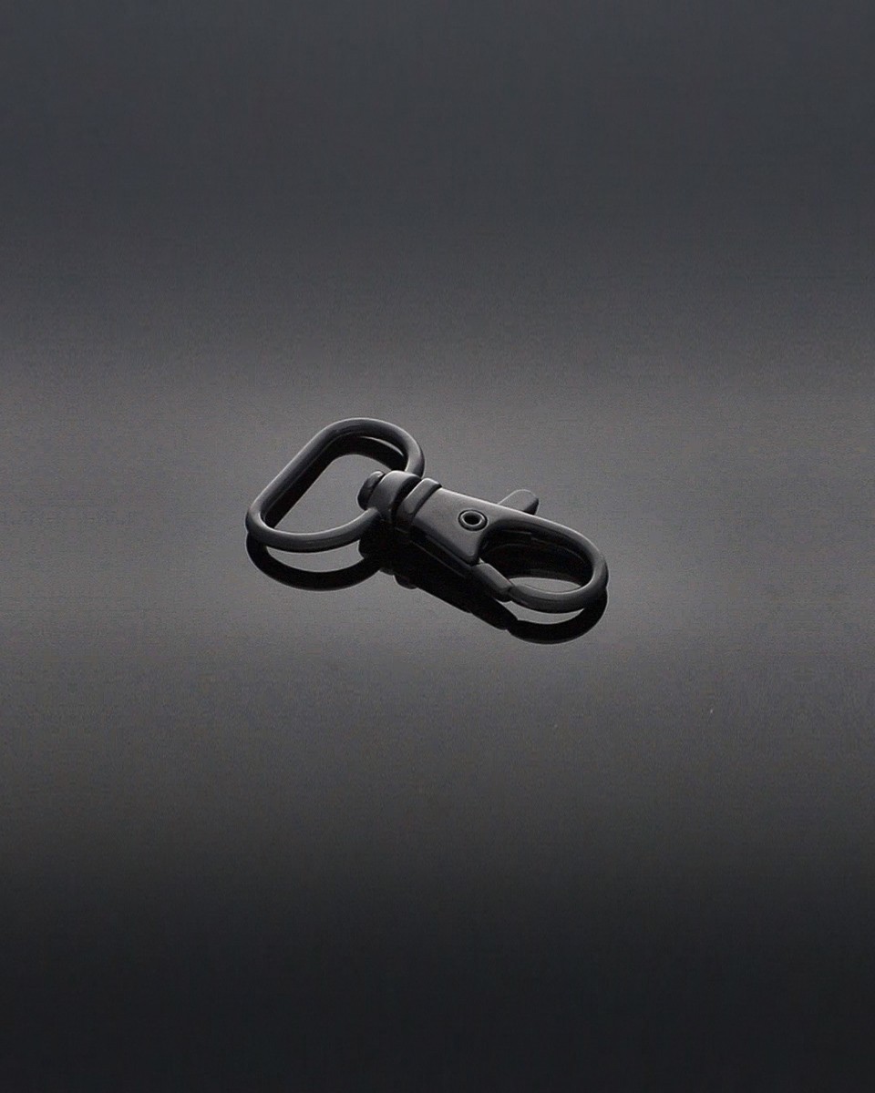 METAL  SNAP HOOK 17 MM BLACK MATT