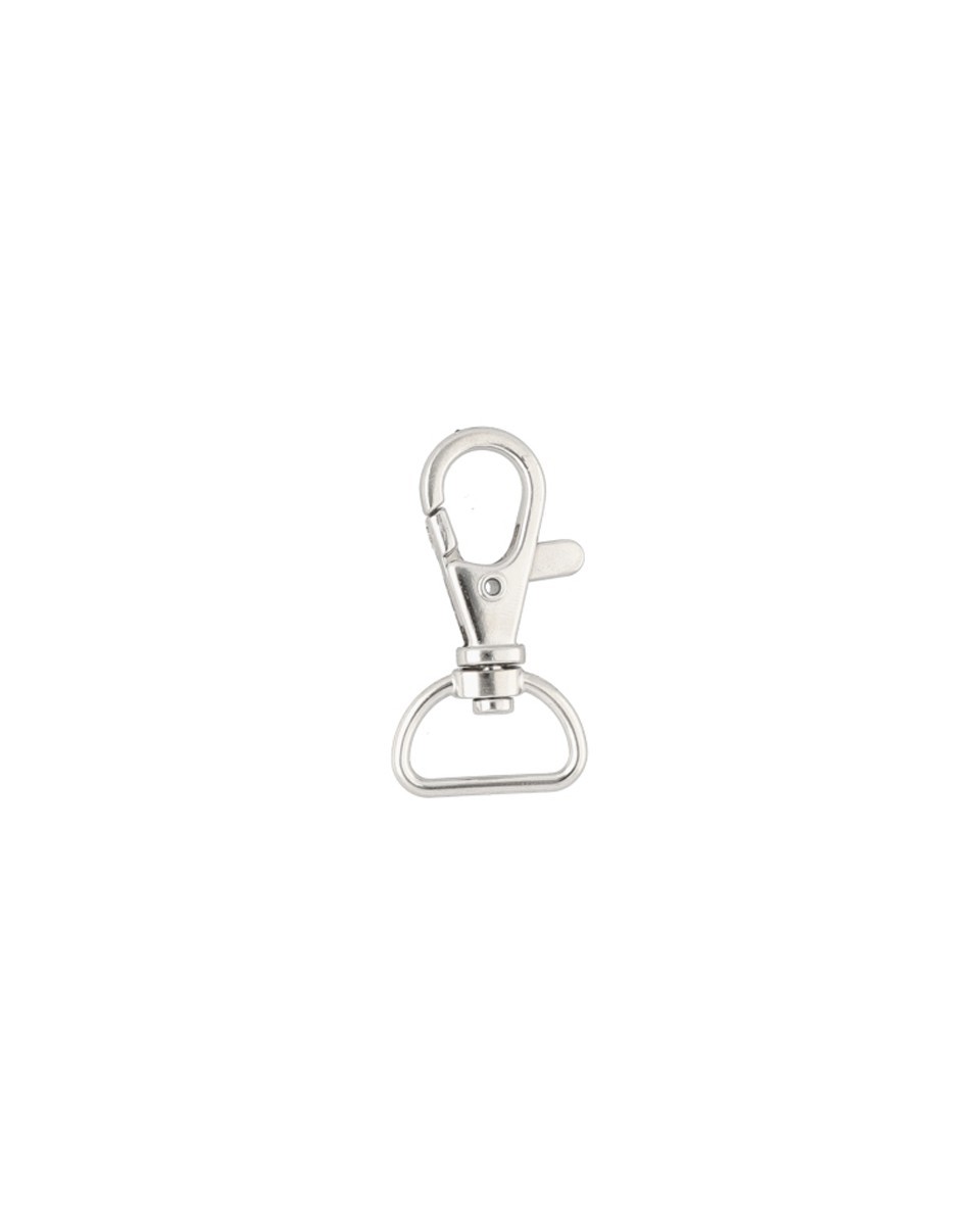 KARABINERHAKEN   14 MM NICKEL 100   ST.