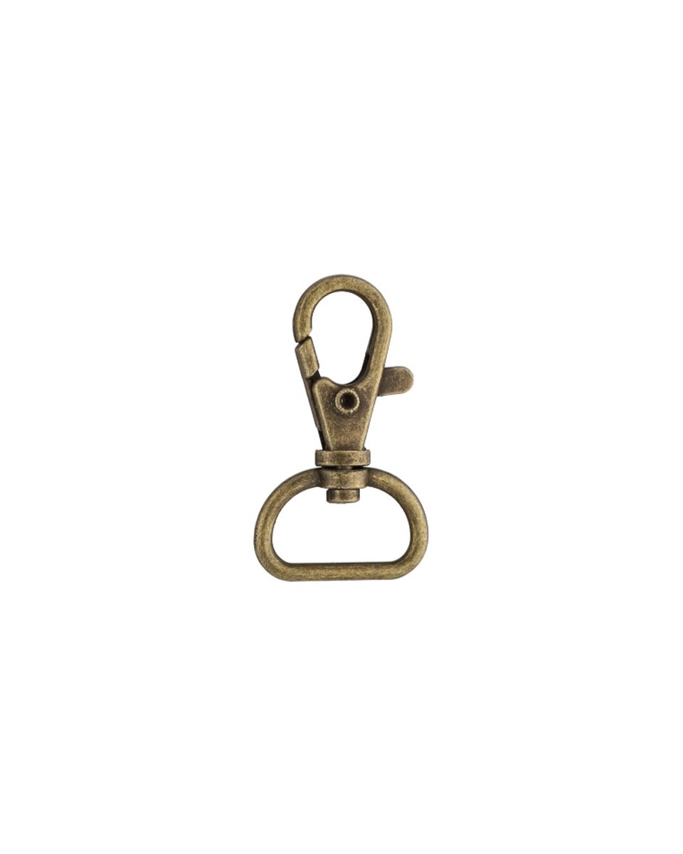 Karabińczyk metalowy 20 mm 0014 6 g stare złoto Karabińczyk metalowy 20 mm 0014 6 g stare złoto