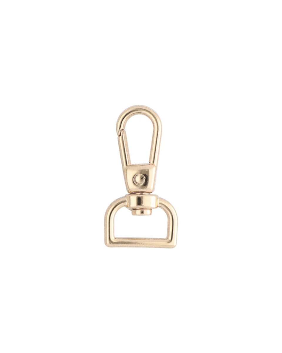 Karabińczyk metalowy 15 x 40 mm yme3113(0277) jasne złoto