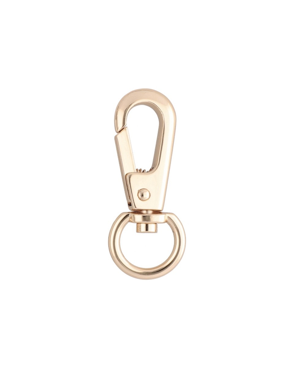 EXTRA SHINING METAL SNAP HOOK YME3113(0277) 15   MM  HENRYK LIGHT GOLD 1 PCS